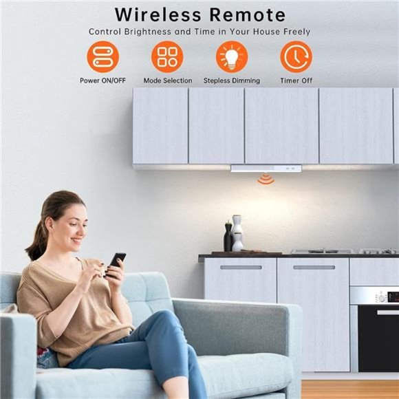 LED Closet Light, 30LEDs Dimmer Rechargeable Motion Sensor6 Pcs - Picture 4 of 6